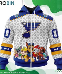 NHL St. Louis Blues PawPatrol Design Hoodie