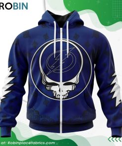 NHL Tampa Bay Lightning Grateful Dead Design Hoodie