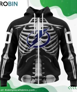NHL Tampa Bay Lightning Skeleton Costume For Halloween Hoodie