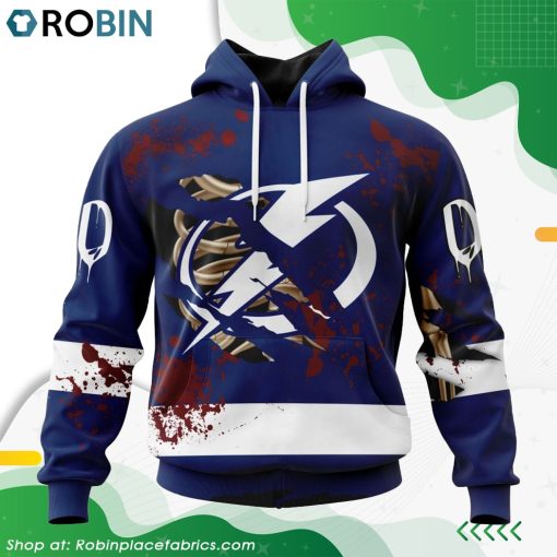 NHL Tampa Bay Lightning Specialized Design Jersey With Your Ribs For Halloween Hoodie