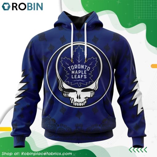 NHL Toronto Maple Leafs Grateful Dead Design Hoodie