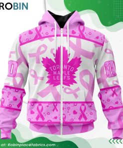 NHL Toronto Maple Leafs Pink Breast Cancer Awareness Hoodie