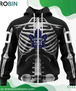 NHL Toronto Maple Leafs Skeleton Costume For Halloween Hoodie NHL Toronto Maple Leafs Skeleton Costume For Halloween Hoodie