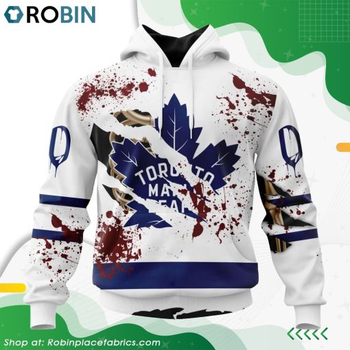 NHL Toronto Maple Leafs Specialized Design Jersey With Your Ribs For Halloween Hoodie