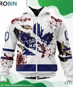 NHL Toronto Maple Leafs Specialized Design Jersey With Your Ribs For Halloween Hoodie