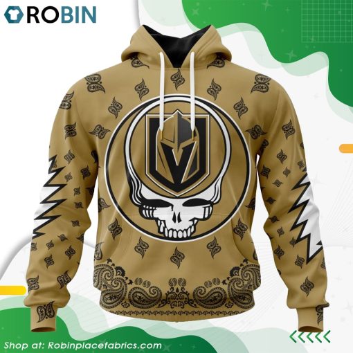 NHL Vegas Golden Knights Grateful Dead Design Hoodie