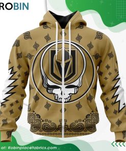 NHL Vegas Golden Knights Grateful Dead Design Hoodie