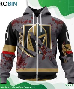 NHL Vegas Golden Knights Specialized Design Jersey With Your Ribs For Halloween Hoodie NHL Vegas Golden Knights Specialized Design Jersey With Your Ribs For Halloween Hoodie
