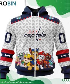 NHL Washington Capitals PawPatrol Design Hoodie