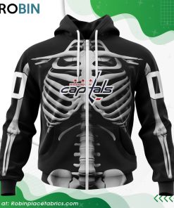 NHL Washington Capitals Skeleton Costume For Halloween Hoodie