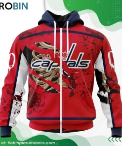 NHL Washington Capitals Specialized Design Jersey With Your Ribs For Halloween Hoodie