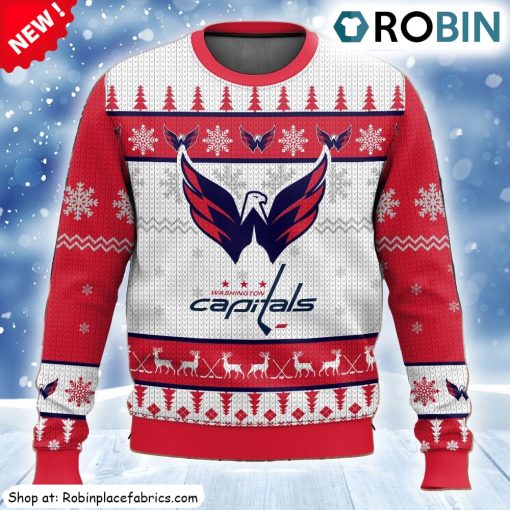 Nhl Washington Capitals Ugly Christmas Sweatshirt, Sweater