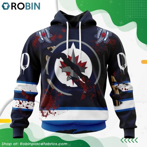 NHL Winnipeg Jets Specialized Design Jersey With Your Ribs For Halloween Hoodie