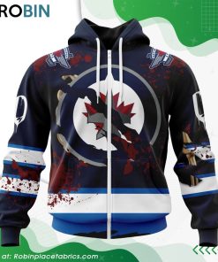 NHL Winnipeg Jets Specialized Design Jersey With Your Ribs For Halloween Hoodie