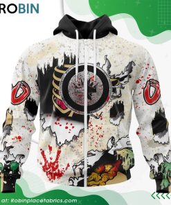 NHL Winnipeg Jets Zombie Style For Halloween Hoodie