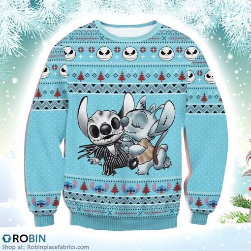 Nightmare Stitch Christmas Ugly Sweater 3D Printed