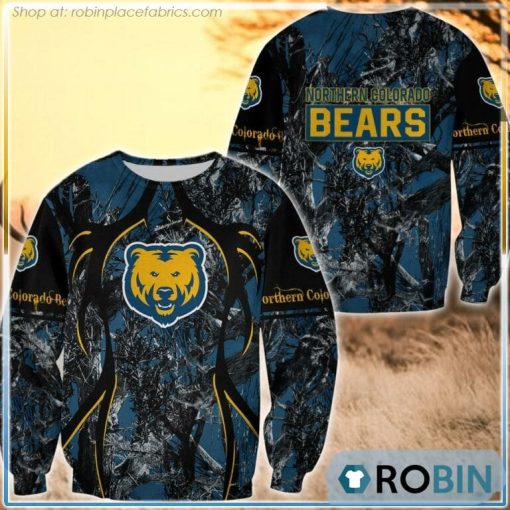 Northern Colorado Bears Hunting Pattern All Over Print Sweatshirt