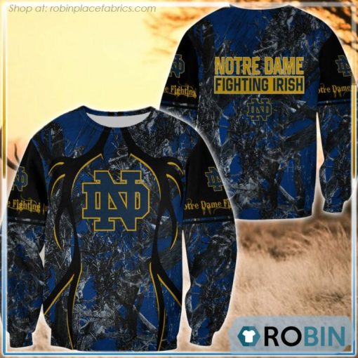 Notre Dame Fighting Irish Hunting Pattern All Over Print Sweatshirt