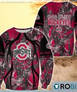 Ohio State Buckeyes Hunting Pattern All Over Print Sweatshirt Ohio State Buckeyes Hunting Pattern All Over Print Sweatshirt