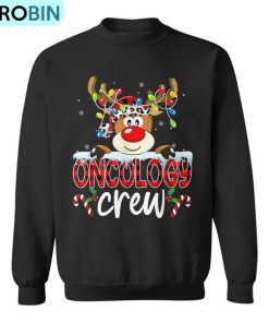Oncology Crew Reindeer Xmas Merry Christmas Ugly Christmas Sweatshirt