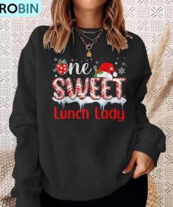 one-sweet-lunch-lady-christmas-candy-cane-santa-hat-ugly-christmas-sweatshirt-4