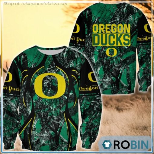 Oregon Ducks Hunting Pattern All Over Print Sweatshirt