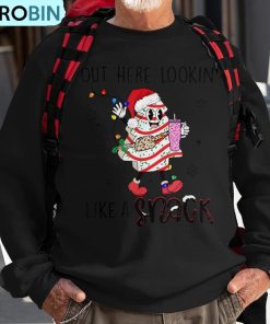 out-here-lookin-like-a-snack-christmas-santa-tree-cake-ugly-christmas-sweatshirt-1