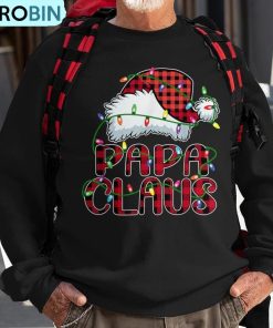 papa-claus-christmas-lights-pajama-family-matching-ugly-christmas-sweatshirt-1