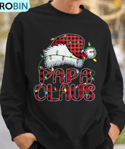papa-claus-christmas-lights-pajama-family-matching-ugly-christmas-sweatshirt-3