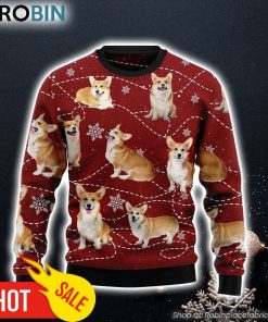 Pembroke Welsh Corgi Xmas Dog Lover Ugly Christmas Sweater Christmas Gift For Friends