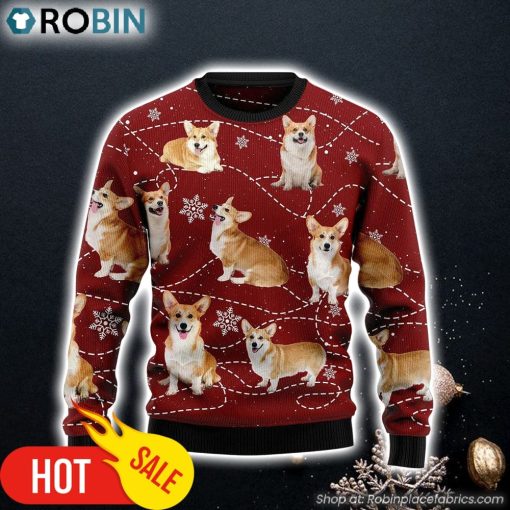 Pembroke Welsh Corgi Xmas Dog Lover Ugly Christmas Sweater Christmas Gift For Friends