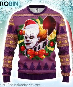 Pennywise It Horror Movie Xmas Ugly Christmas Sweater