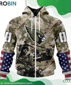 Personalized NFL Arizona Cardinals Salute To Service Design Hoodie