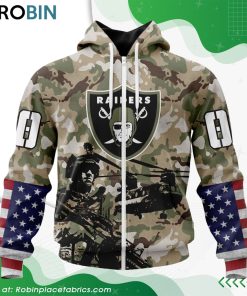 Personalized NFL Las Vegas Raiders Salute To Service Design Hoodie
