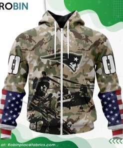 Personalized NFL New England Patriots Salute To Service Design Hoodie Personalized NFL New England Patriots Salute To Service Design Hoodie