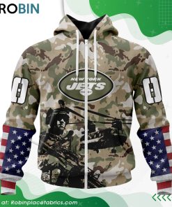 Personalized NFL New York Jets Salute To Service Design Hoodie