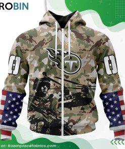 Personalized NFL Tennessee Titans Salute To Service Design Hoodie