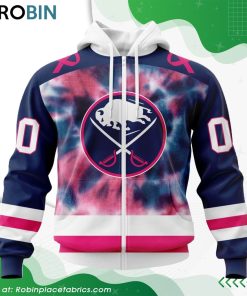 Personalized NHL Buffalo Sabres Pink Fight Breast Cancer Hoodie