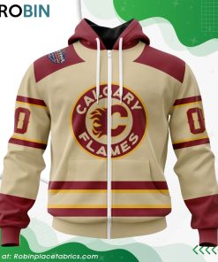 Personalized NHL Calgary Flames 2023 Heritage Classic Concept Hoodie