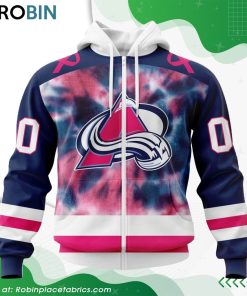Personalized NHL Colorado Avalanche Pink Fight Breast Cancer Hoodie Personalized NHL Colorado Avalanche Pink Fight Breast Cancer Hoodie