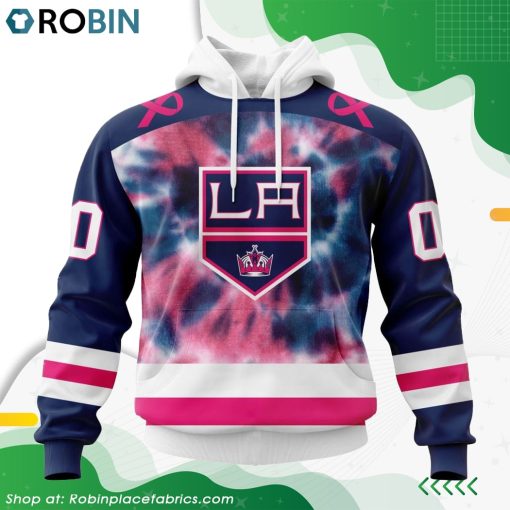 Personalized NHL Los Angeles Kings Pink Fight Breast Cancer Hoodie