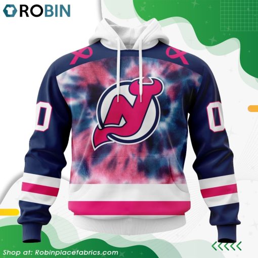 Personalized NHL New Jersey Devils Pink Fight Breast Cancer Hoodie