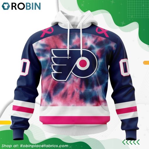 Personalized NHL Philadelphia Flyers Pink Fight Breast Cancer Hoodie