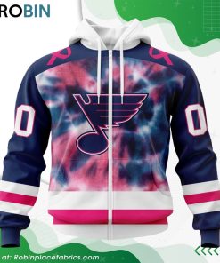 Personalized NHL St. Louis Blues Pink Fight Breast Cancer Hoodie