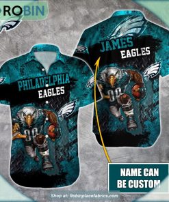 Philadelphia Eagles Mascot 3D Printed Summer Hawaiian Shirt