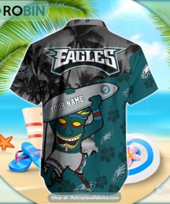 Philadelphia Eagles Tiki Man NFL Hawaiian Shirt Philadelphia Eagles Tiki Man NFL Hawaiian Shirt