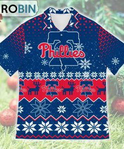 Philadelphia Phillies Ugly Christmas Design Short Sleeve Shirt