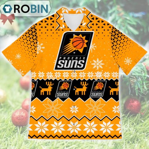 Phoenix Suns Ugly Christmas Design Short Sleeve Shirt