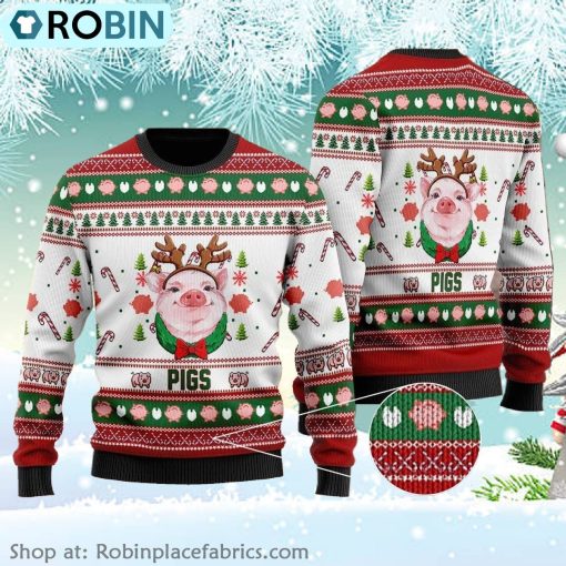 Pig Christmas Ugly Sweater Pig Christmas Gift Pig Christmas Shirt