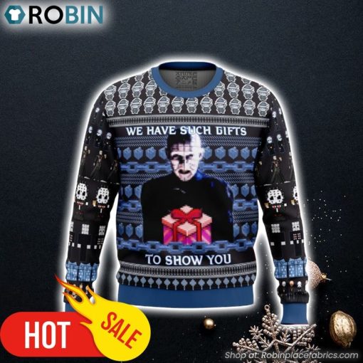 Pinhead Hellraiser Ugly Christmas Sweater 3D For Men and Women